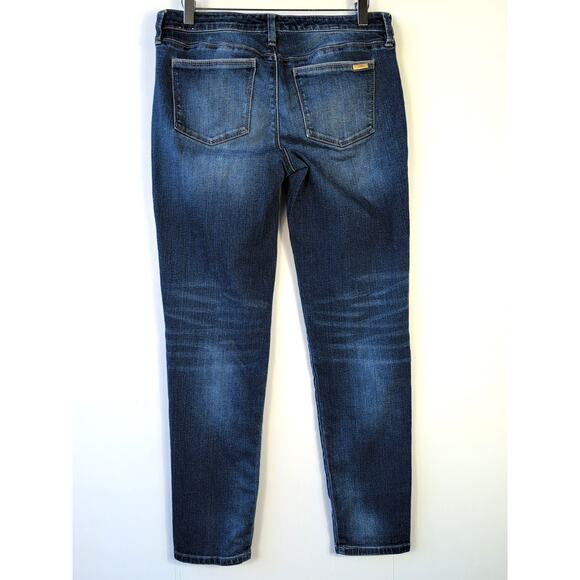 White House Black Market Girlfriend Jeans Women’s 4 (M 31x29) Embroidered Floral - Picture 2 of 12